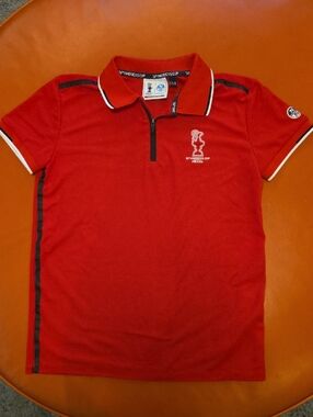 Prada Red Zip Polo North Sail 36th America's Cup Sz 14